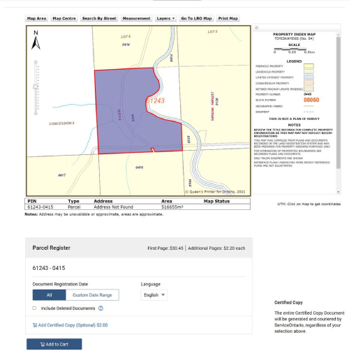The Land Store, properties / land for sale in north eastern Ontario